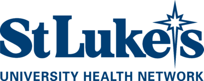 St. Luke's University Health Network logo in blue with a star design.